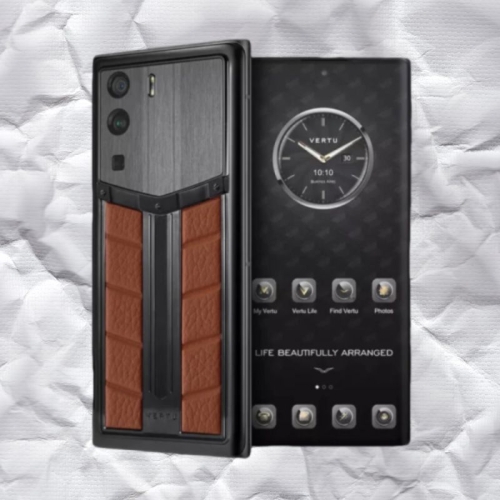 META VERTU RACE TRACK DESIGN BROWN CALF